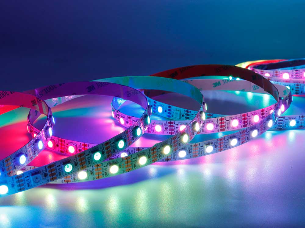 SK6813 5050RGB 60LEDS/M 12V_SPI Built-in 12V_Plus Led